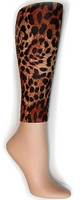 Leopard PLUSFootless Tights