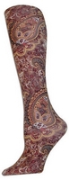 Brown Paisley Trouser Socks