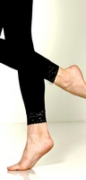Microfiber Leggings with Lace