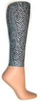 Platinum Snakeskin Footless Tights