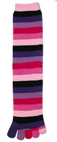 Kids Pink Rainbow Toesock