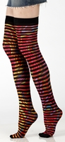 Solid Opaque Thigh High