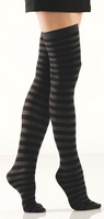 Black & Grey Thigh High