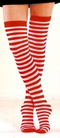 Red & White Thigh High