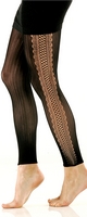 Side Stripe Footlees tights